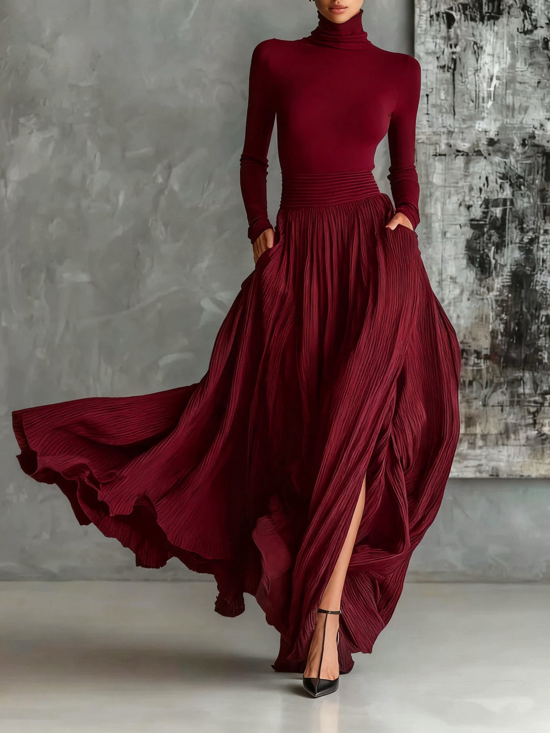 Eva™ || Chic Pleated Skirt Set