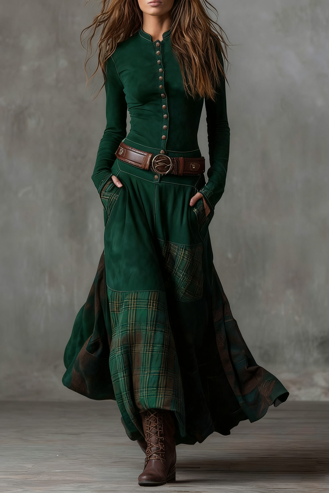 Fiona | Elegant Vintage Maxi Dress