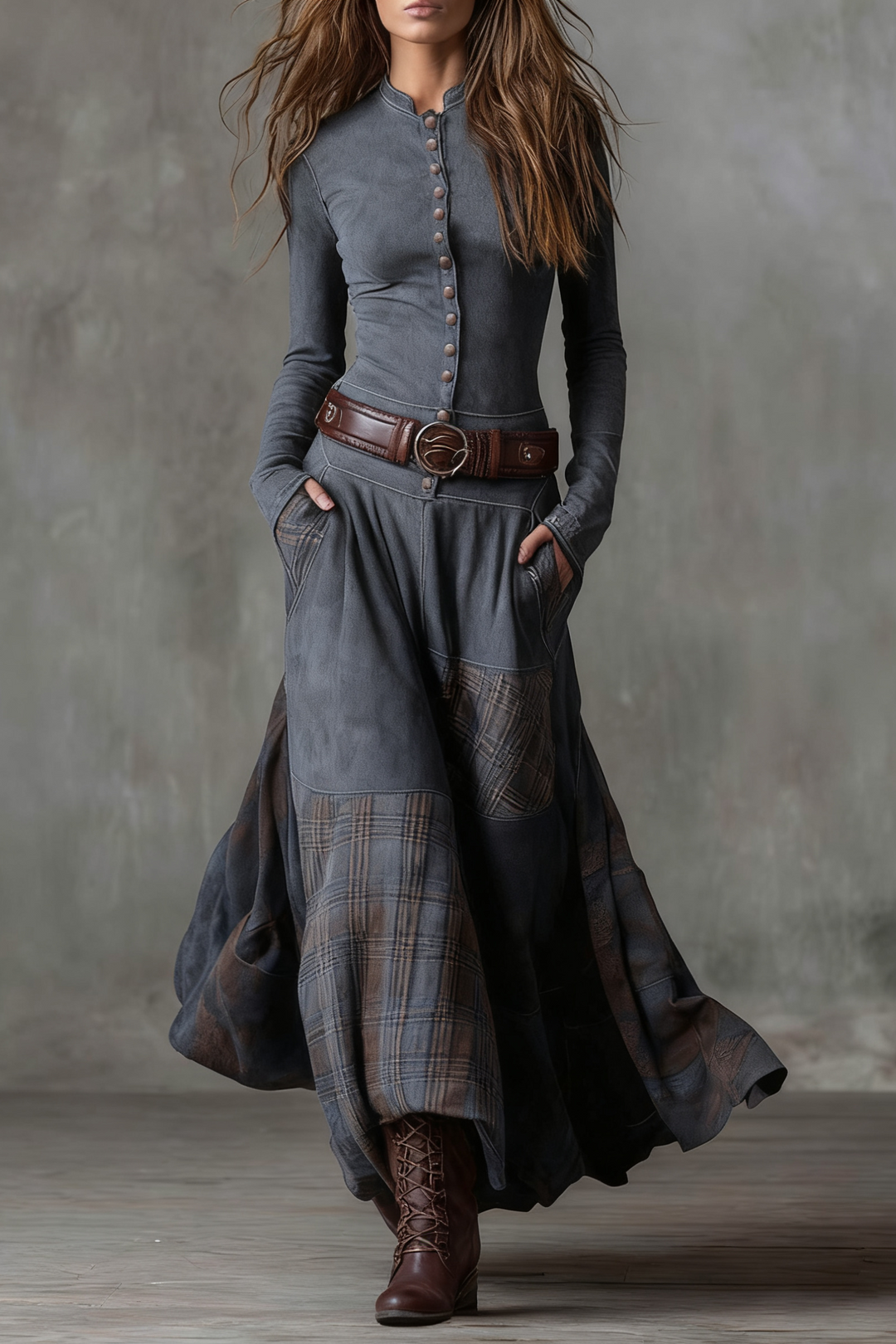 Fiona | Elegant Vintage Maxi Dress