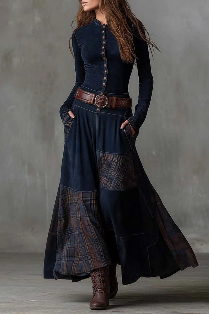 Fiona | Elegant Vintage Maxi Dress