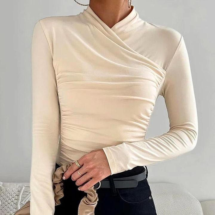 Lilura - Timeless Cross-Neck Blouse