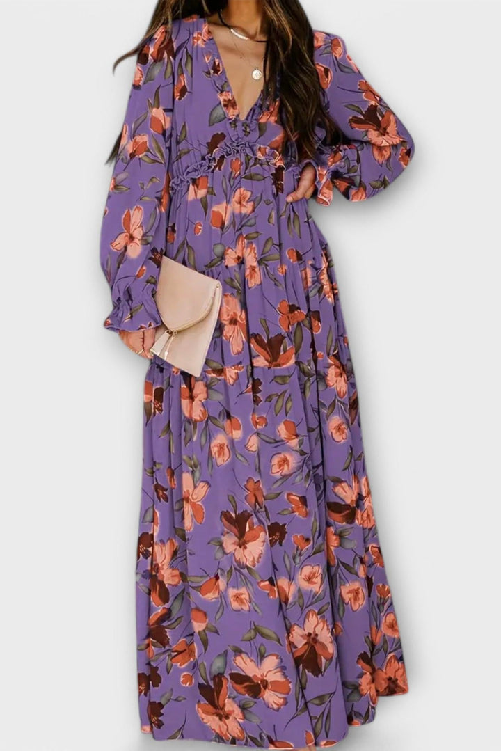 Juno - Elegant Floral Maxi Dress