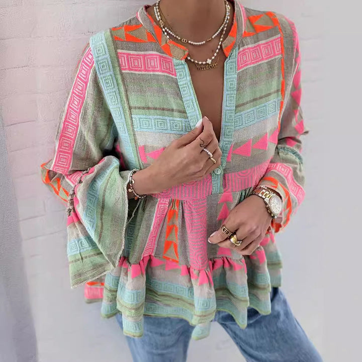 Sirenia - Bohemian Print Blouse
