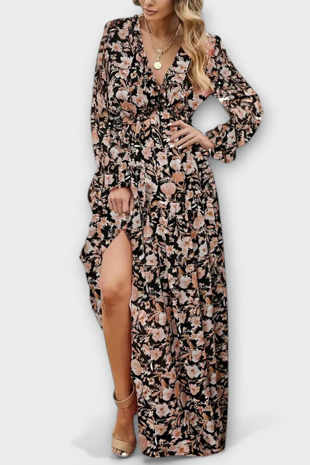 Juno - Elegant Floral Maxi Dress
