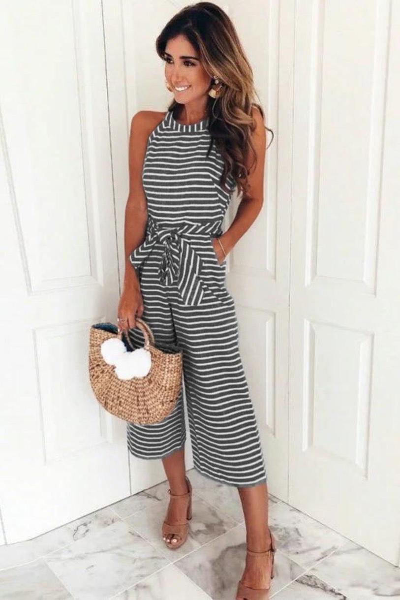 Azaria - Striped Jumpsuit