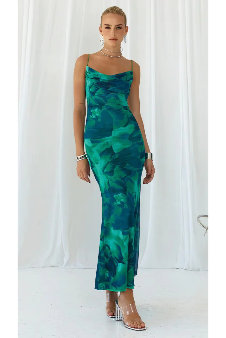 Ainsley - Sleeveless Club Party Bodycon Maxi Dress