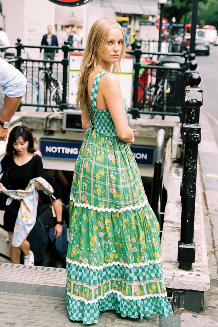 Basil - Sunshine Dreams Boho Maxi Dress