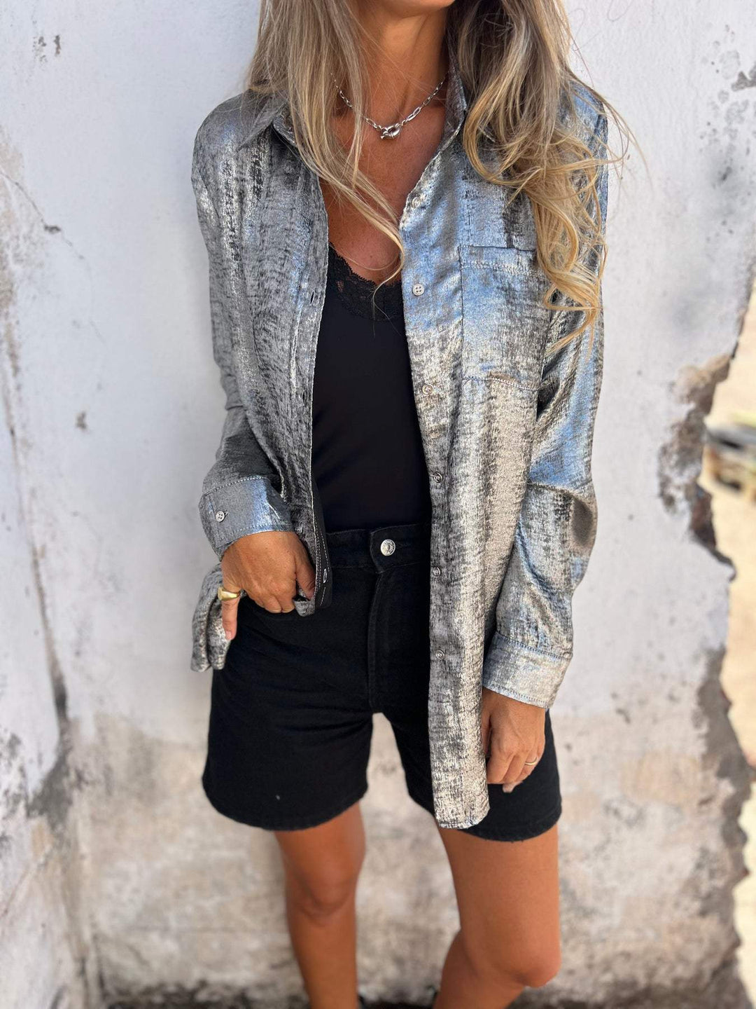 Louella - Elegant Shimmer Blouse
