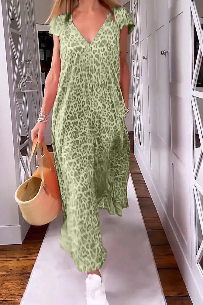 Glaiza | V-Neck Maxi Dress