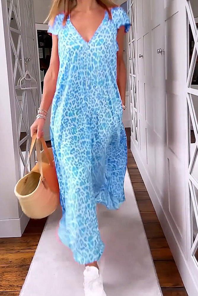 Glaiza | V-Neck Maxi Dress