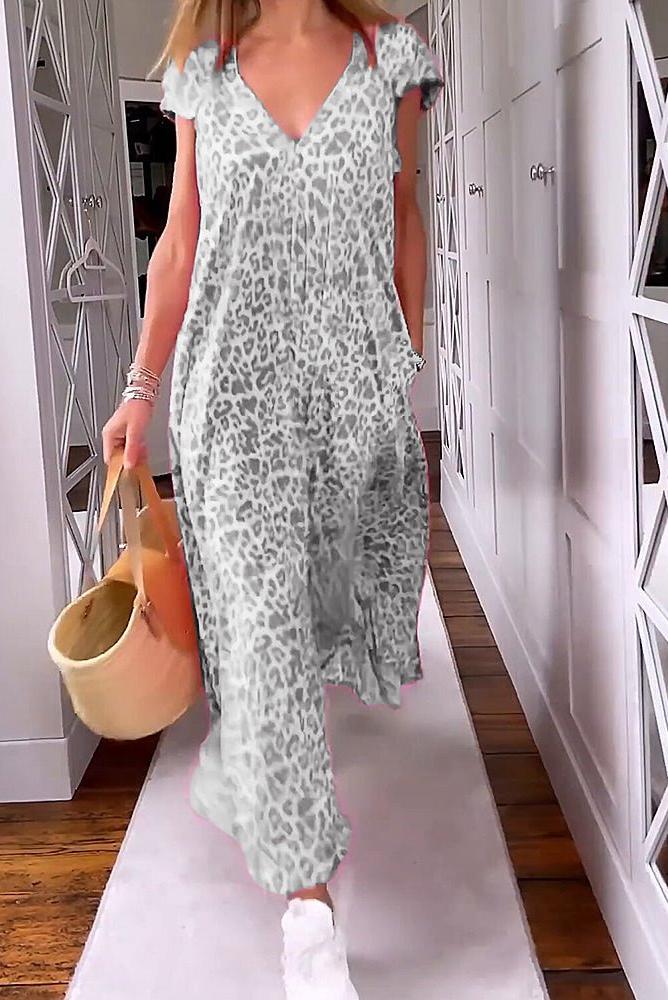Glaiza | V-Neck Maxi Dress