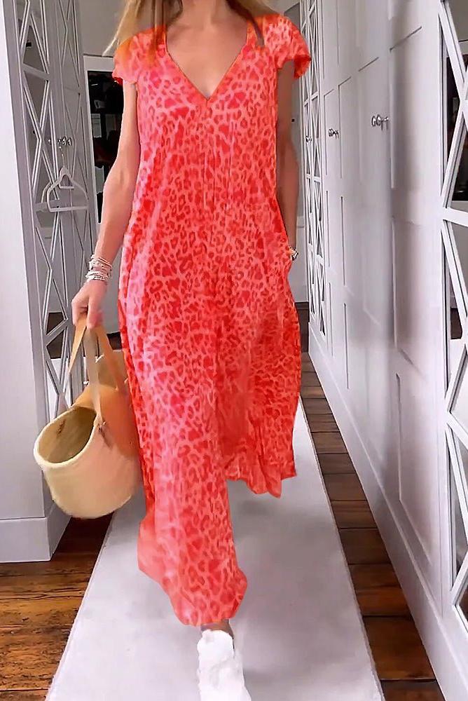 Glaiza | V-Neck Maxi Dress