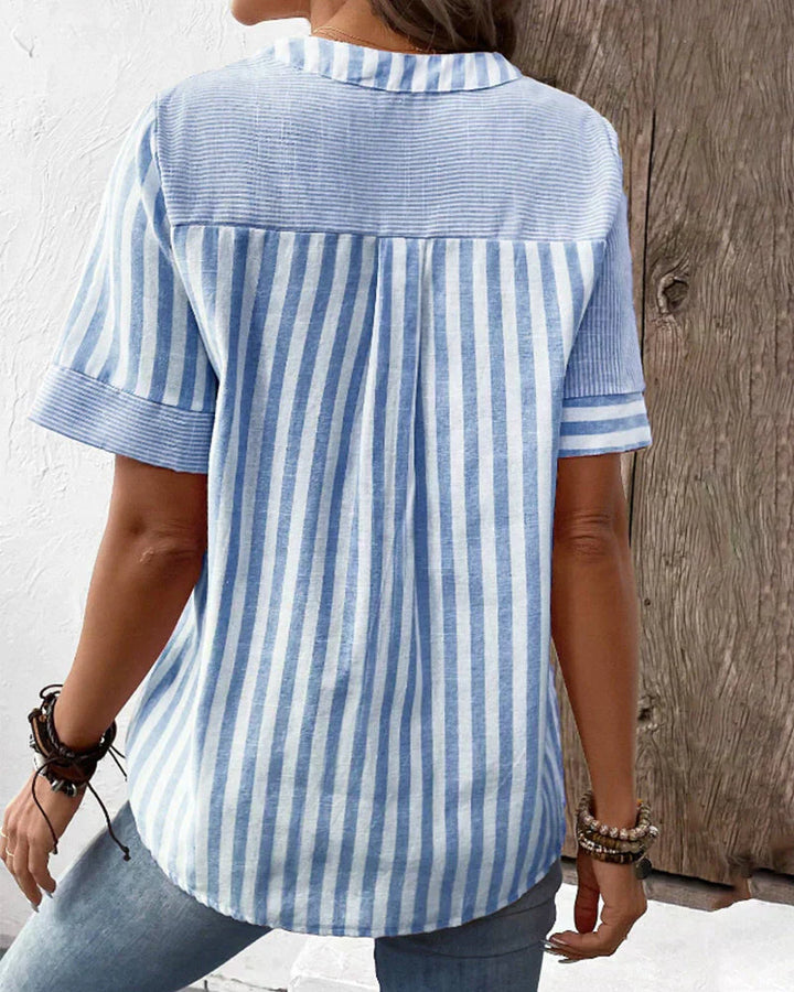Talia - Chic Striped Blouse