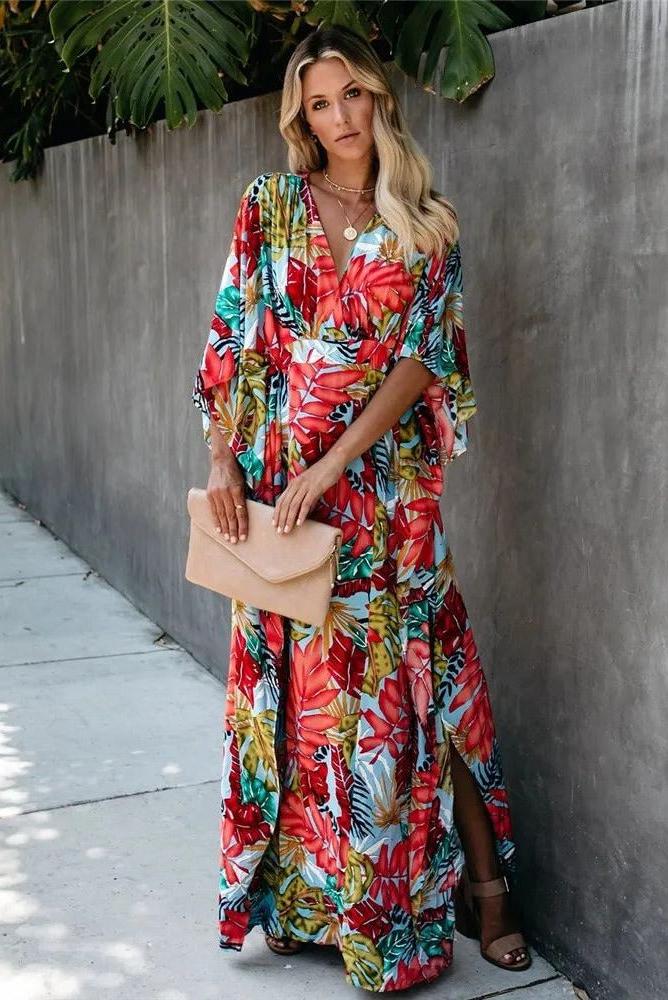 Juniper - Boho Breeze Kimono Maxi Dress