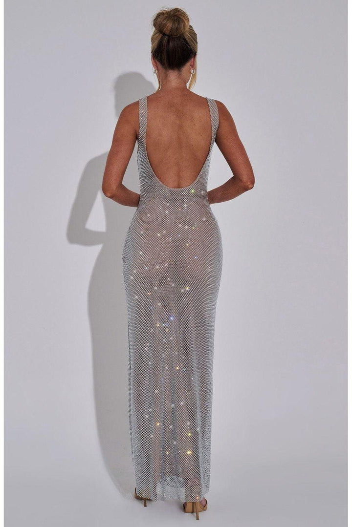 Aubrielle - Stunning Square Neck Bodycon Maxi Dress