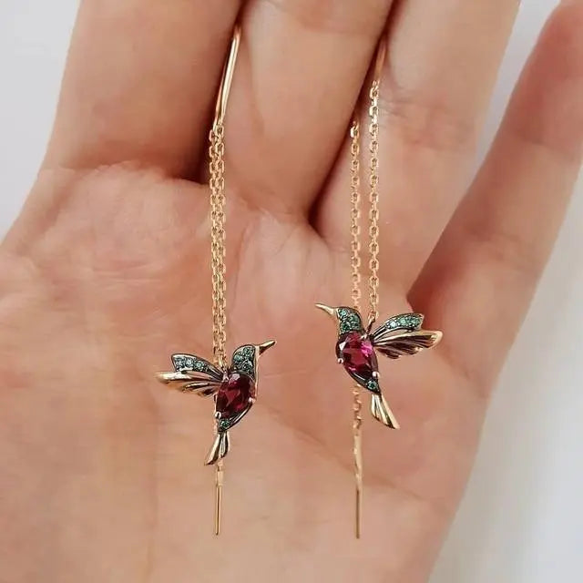 Kolibri Enamel and Zirconia Stud Earrings