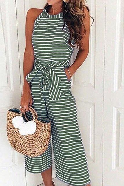 Azaria - Striped Jumpsuit
