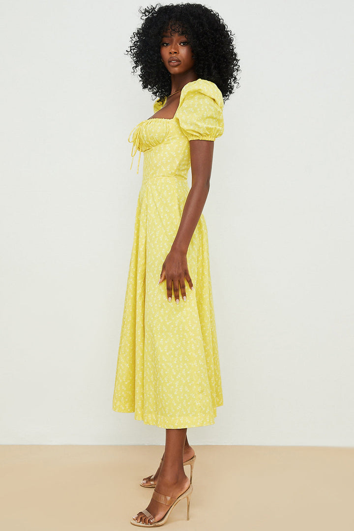 Aviana - Bloom Puff Sleeve Dress